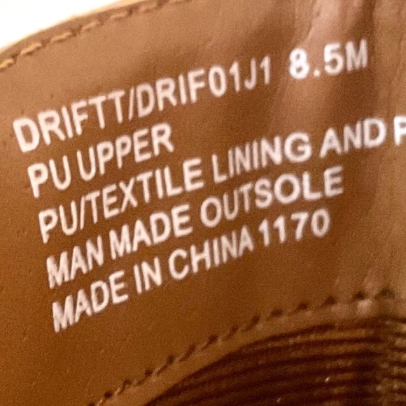 Madden NYC Driftt Side Zip Strappy Western Cowgirl Harness Ankle Boots size 8.5M - Picture 8 of 12